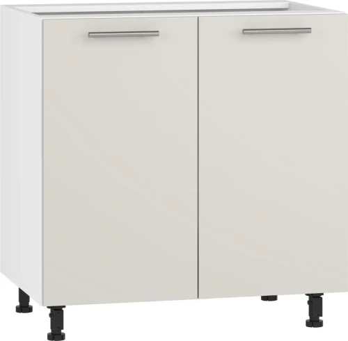 Szafka kuchenna Vento 80 cm dolna stojąca 2-drzwiowa biały / kaszmir