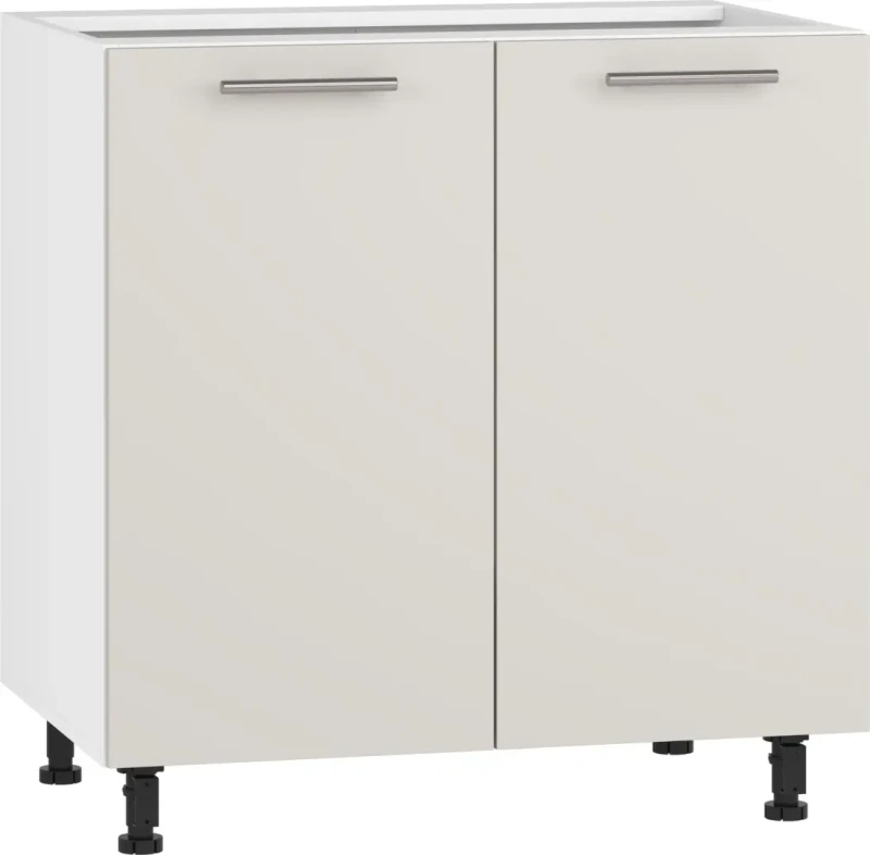 Szafka kuchenna Vento 80 cm dolna stojąca 2-drzwiowa biały / kaszmir