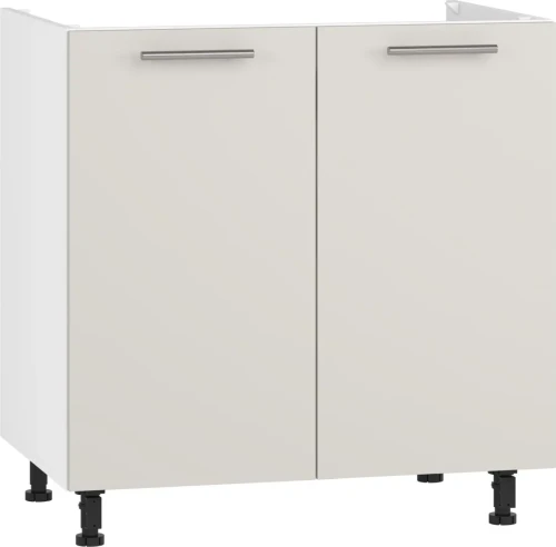 Szafka kuchenna zlewozmywakowa Vento 80 cm 2-drzwiowa biały / kaszmir