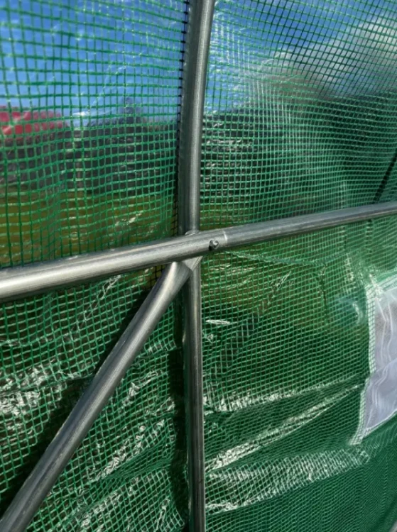 Tunel ogrodowy foliowy 4x2,5 m zielony 10 m² szklarnia PE UV4 stelaż stalowy fi 25