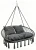 Fotel wiszący bocianie gniazdo dwuosobowy szary HC2502-GR do ogrodu i domu