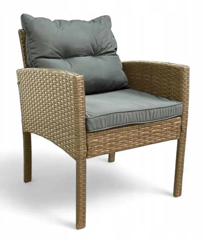 Fotel ogrodowy Puerto z technorattanu Naturalny