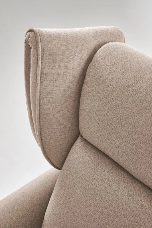 Fotel rozkładany Gelato elektryczny do salonu beżowy