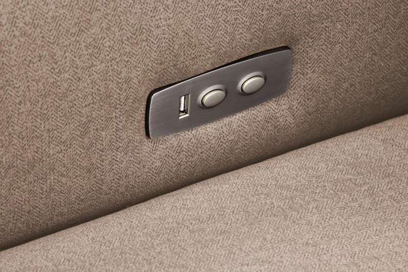 Fotel rozkładany Gelato elektryczny do salonu beżowy