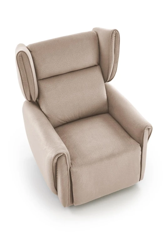 Fotel rozkładany Gelato elektryczny do salonu beżowy