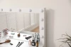 Toaletka z lustrem DT10 LED 7 szuflad biała