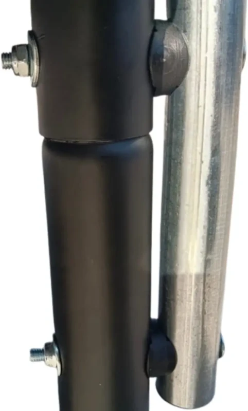 Trampolina ogrodowa 244 cm z siatką wewnętrzną i drabinką czarno-zielona