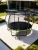 Trampolina ogrodowa 244 cm z siatką wewnętrzną i drabinką czarno-zielona