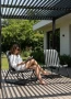 Zestaw mebli balkonowych 2 krzesła i stolik kawowy szary na balkon taras ogród