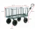 Wózek ogrodowy transportowy 2w1 siatkowy z plandeką 250 kg zielony