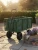 Wózek ogrodowy transportowy 2w1 siatkowy z plandeką 250 kg zielony