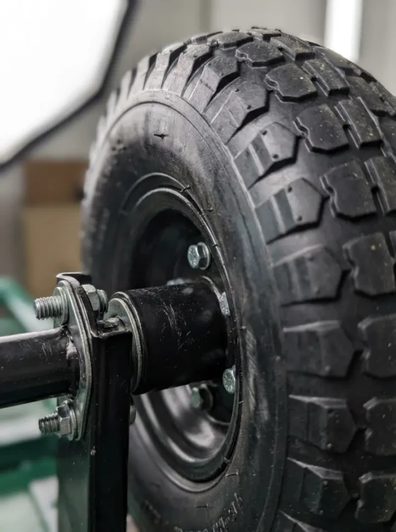 Wózek ogrodowy transportowy 2w1 siatkowy z plandeką 250 kg zielony