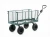 Wózek ogrodowy transportowy 2w1 siatkowy z plandeką 250 kg zielony