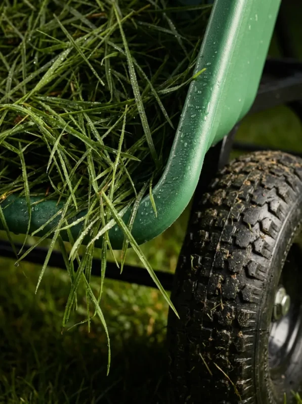Wózek ogrodowy 3w1 wywrotka taczka przyczepka 220 kg 75 l zielony