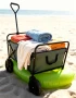 Składany wózek transportowy 2w1 plażowy i ogrodowy 100 kg szary