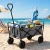 Składany wózek transportowy 2w1 plażowy i ogrodowy 100 kg szary