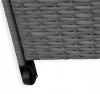 Skrzynia ogrodowa na poduszki 300 l technorattan 75x70x65 cm szara
