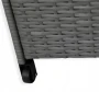 Skrzynia ogrodowa na poduszki 300 l technorattan 75x70x65 cm szara
