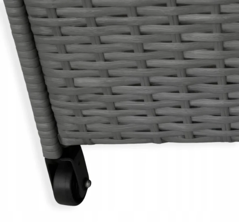 Skrzynia ogrodowa na poduszki technorattan 300 l 75x70x65 cm naturalna