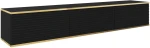 Szafka RTV Oro 175 cm lamele czarny