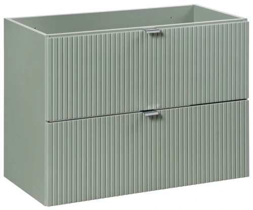 Szafka łazienkowa pod umywalkę 80 cm LINE REED GREEN szałwiowy OUTLET