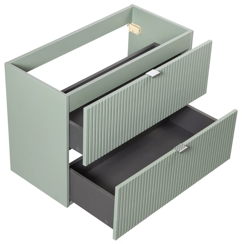 Szafka pod umywalkę 80 cm LINE REED GREEN szałwiowy