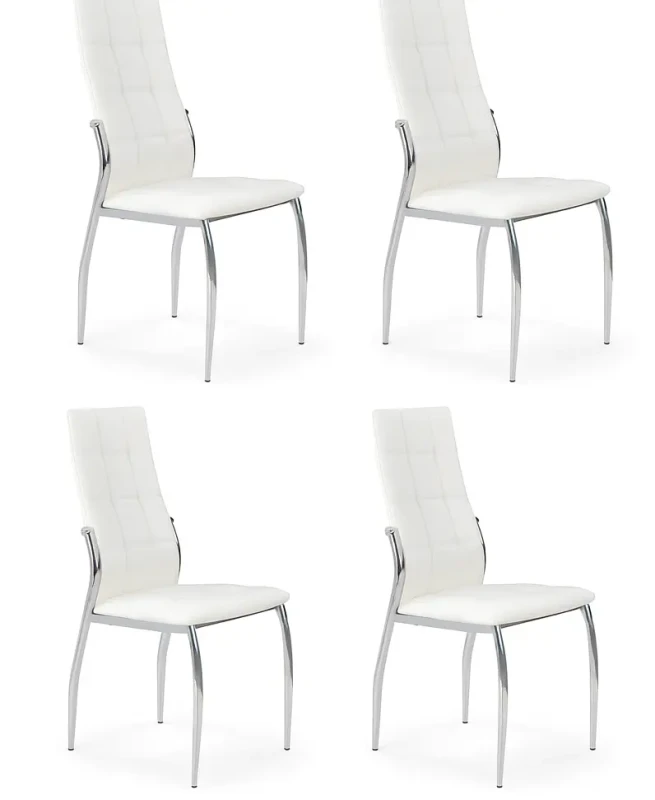 Krzesło K209 eco skóra do jadalni biały komplet 4 szt. Outlet