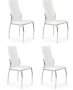 Krzesło K209 eco skóra do jadalni biały komplet 4 szt. Outlet