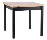 Stół rozkładany Flip 80-160 cm dąb artisan/czarny