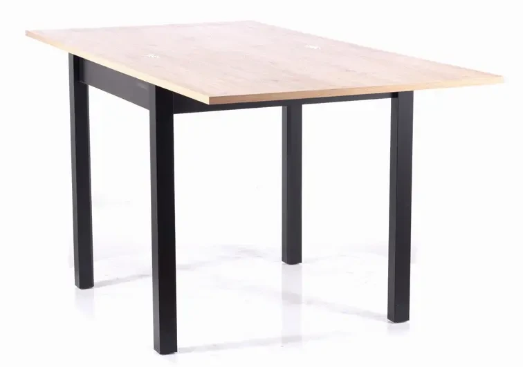 Stół rozkładany Flip 80-160 cm dąb artisan/czarny