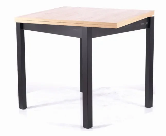 Stół rozkładany Flip 80-160 cm dąb artisan/czarny