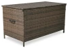 Skrzynia ogrodowa z technorattanu XL 166x76x80 cm 1000 l brązowa
