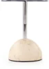 Stolik ława okrągła Ariana 40 cm beżowy marmur / brązowy