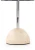 Stolik ława okrągła Ariana 40 cm beżowy marmur / brązowy
