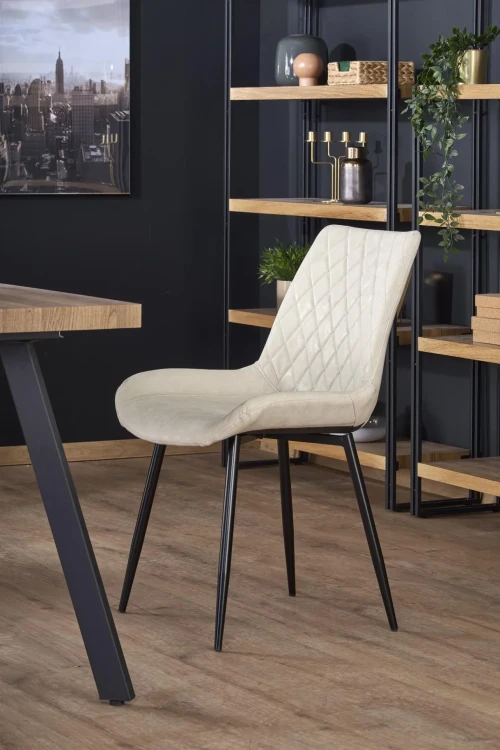 Stół rozkładany Berlin 160-220 cm prostokątny loft orzech miodowy / czarny