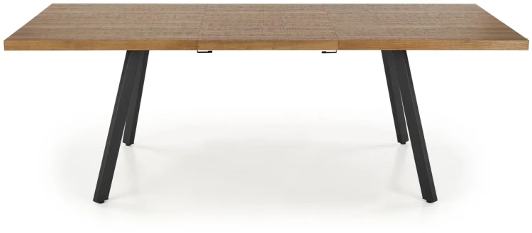 Stół rozkładany Berlin 160-220 cm prostokątny loft orzech miodowy / czarny