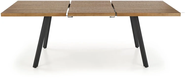 Stół rozkładany Berlin 160-220 cm prostokątny loft orzech miodowy / czarny