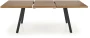 Stół rozkładany Berlin 160-220 cm prostokątny loft orzech miodowy / czarny