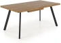 Stół rozkładany Berlin 160-220 cm prostokątny loft orzech miodowy / czarny
