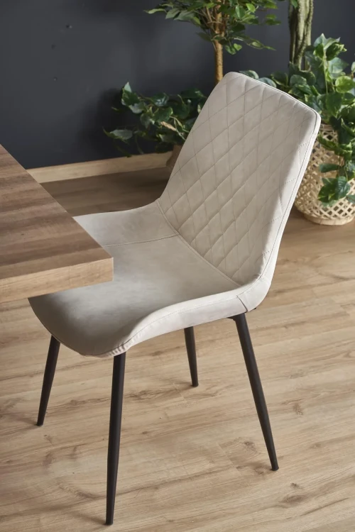 Stół rozkładany Berlin 160-220 cm prostokątny loft orzech miodowy / czarny
