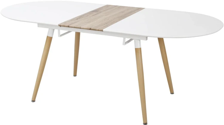 Stół rozkładany Caliber 160-200 cm biały dąb san remo