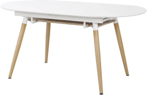 Stół rozkładany Caliber 160-200 cm biały dąb san remo