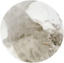 Ława okrągła Cecilia S 48 cm biały marmur popielaty / złoty