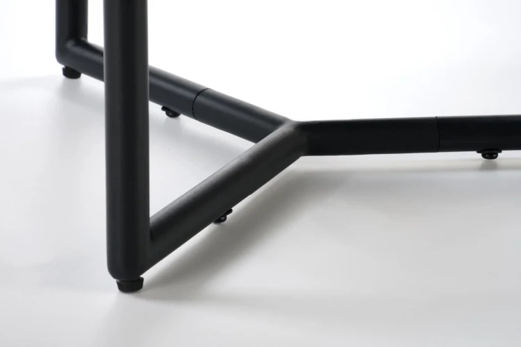 Ława okrągła Cosmo S 60 cm czarna z połyskiem