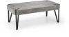 Ława Emily 110 cm prostokątna loft beton / czarny
