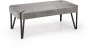 Ława Emily 110 cm prostokątna loft beton / czarny