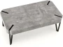 Ława Emily 110 cm prostokątna loft beton / czarny
