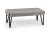 Ława Emily 110 cm prostokątna loft beton / czarny
