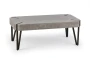 Ława Emily 110 cm prostokątna loft beton / czarny