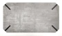 Ława Emily 110 cm prostokątna loft beton / czarny